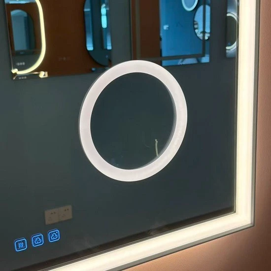Wall Mounted Mirror With Dual Light Bars high quality Wall Mounted Mirror With Dual Light Bars high quality